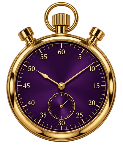 A stopwatch, standing in for pacing how long a session runs